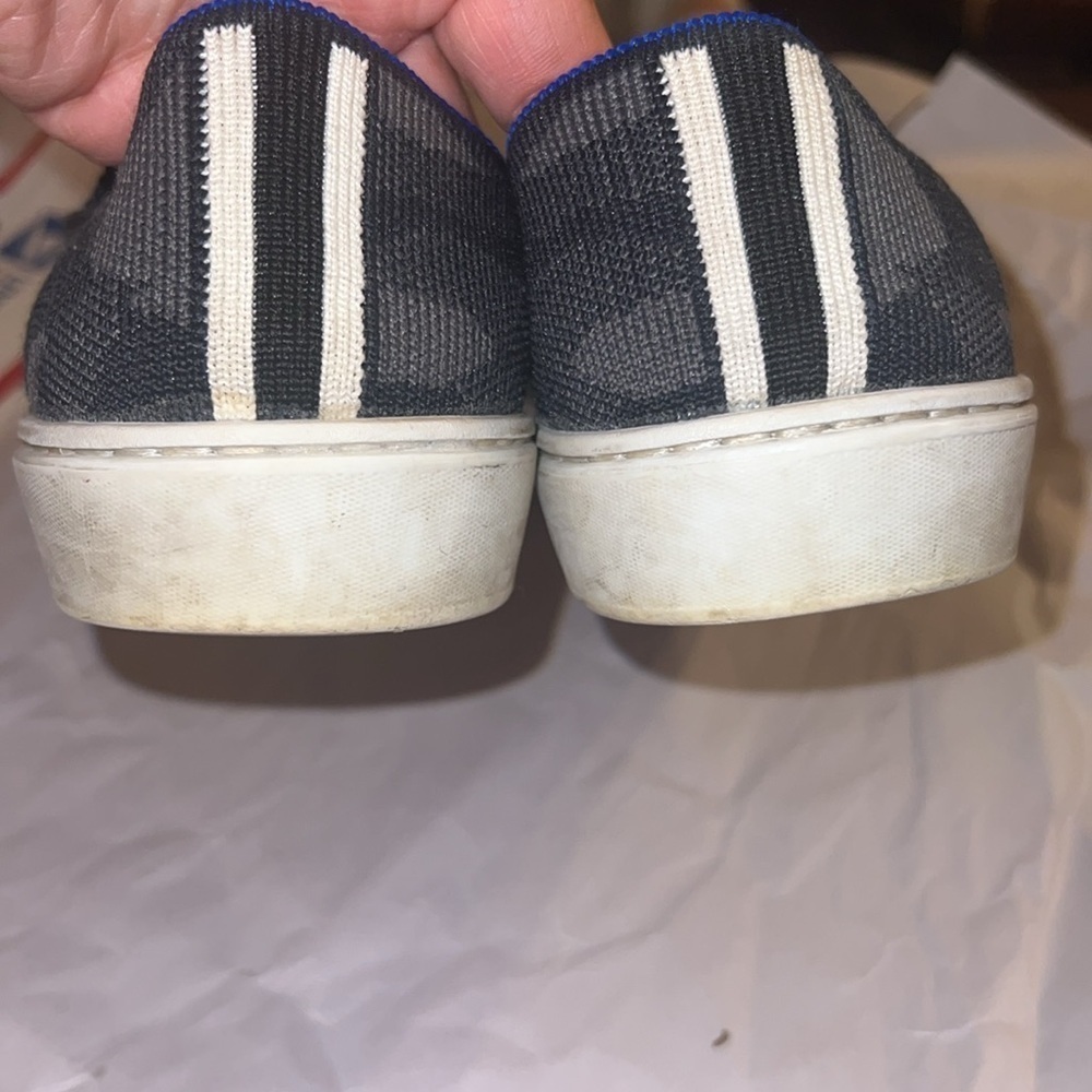 Rothy's The Original Slip On Loafer Sneaker Shoe Camo Gray Black size 8.5 - Picture 7 of 9